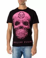 new hommes speail philipp plein t-shirt diamond pink skull discount